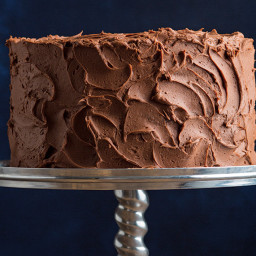 Devil’s Food Cake with Chocolate-Buttermilk Frosting