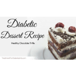 Diabetic Dessert Recipe - Healthy Chocolate Black Forest Trifle