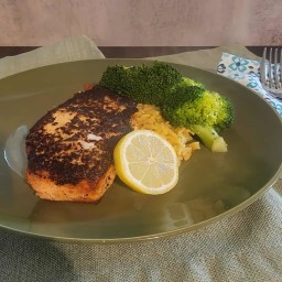 Dijon and Rosemary Crusted Salmon