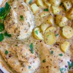 Dijon Chicken and Potato Skillet: Whole30, Paleo, Gluten-Free