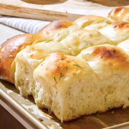 Dill and Gruyère Parker House Rolls