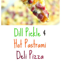 Dill Pickle and Hot Pastrami Deli Pizza