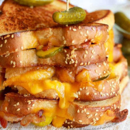 Dill Pickle Bacon Grilled Cheese
