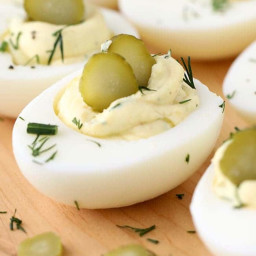 DILL PICKLE DEVILED EGGS