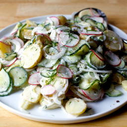 Dilled Potato and Pickled Cucumber Salad
