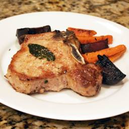 Dinner Tonight: Roasted Carrots and Beets with Pork Chops Recipe