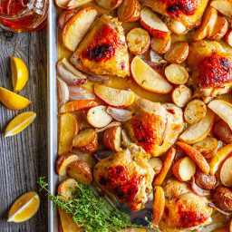Dinner’s Taken Care Of With Sheet Pan Honey Roasted Chicken Thighs