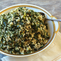 Dirty Rice with Collards and Leeks {vegan and gluten-free}