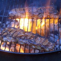 Disco's Hot and Tangy New York Strip Steaks