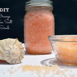 DIY Orange Sea Salt Scrub for Soft Hands