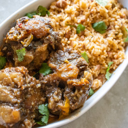 Dominican Oxtail Stew with Moro Rice