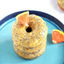 Donuts orange et graines de pavot