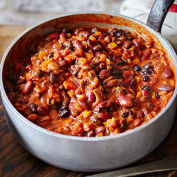 Double bean and roasted pepper chilli