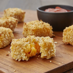Double Cheddar Mac and Cheese Bites
