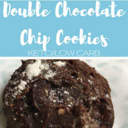 Double Chocolate Chip Cookies {keto/low carb}