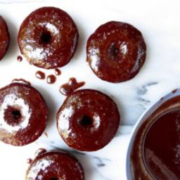 Double Chocolate Donuts with Sea Salt