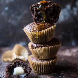 Double Chocolate Irish Tea Infused Oat Muffins