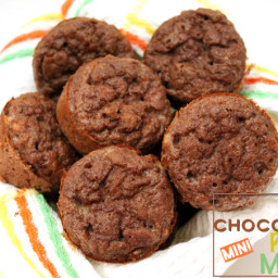 Double Chocolate Protein Mini Muffins