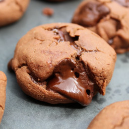 Double Chocolate Tahini Cookies