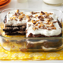 Double-Chocolate Toffee Icebox Cake Recipe