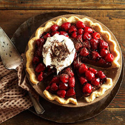 Double-Chocolate Mascarpone Raspberry Pie