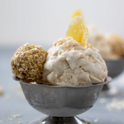 Double Coconut and Ginger Ice Cream