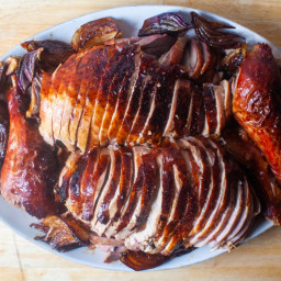 Dry-Brined Turkey with Roasted Onions