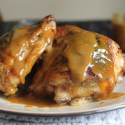 Dry Rubbed Chicken with Mustard Sauce