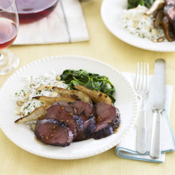 Duck Breast with Balsamic Pears