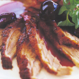 Duck breast with plum sauce