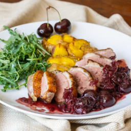 Duck Breast with Port and Cherry Sauce