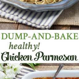 Dump-and-Bake Healthy Chicken Parmesan
