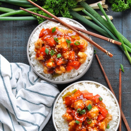 Dump-and-Bake Sweet and Sour Chicken