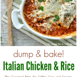 Dump and Bake Italian Chicken and Rice