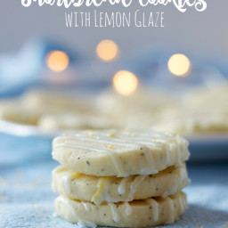 Earl Grey Cookies with Lemon Glaze