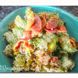 Earls Warm Potato Salad with Roasted Corn and Bacon