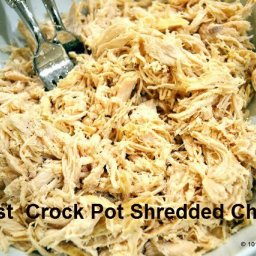 Easiest Crock Pot Shredded Chicken