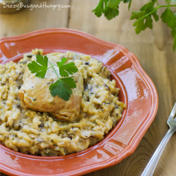 Easiest Slow Cooker Chicken and Wild Rice