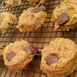 Easiest Soft Pumpkin and Peanut Butter Cookies! – No flour! No grain!