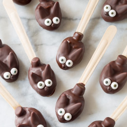 Easter Bunny Chocolate Truffle Spoons (Video)