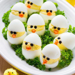 Easter Egg Recipe - Deviled Egg Chicks