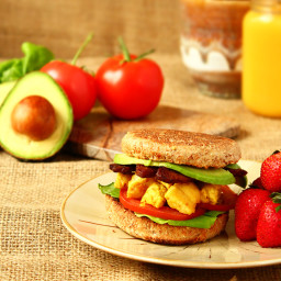 Easy $3 Vegan Breakfast Sandwich