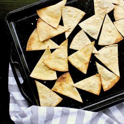 Easy 7 Minute Low Carb Baked Tortilla Chips