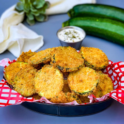 Easy Air Fryer Zucchini Chips + {VIDEO}