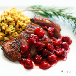 Easy and Absolutely Blissful Duck with Cherry Sauce Recipe