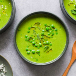 Easy and Refreshing Pea and Mint Soup