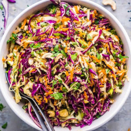 Easy Asian Slaw Recipe (Asian Cabbage Salad)