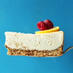 Easy Baked Cheesecake (Vegan + GF)