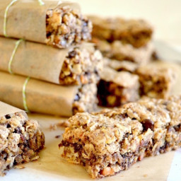 Easy Baked Chewy Granola Bars 