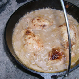 Easy baked chicken and rice in the Dutch oven
